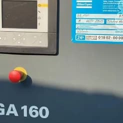 کمپرسور هوای ۲۷ متری اطلس کپکو GA۱۶۰  در دسترس است.
