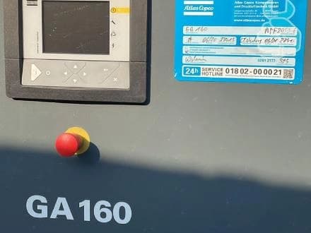 کمپرسور هوای 27 متری اطلس کپکو GA160  در دسترس است.
 - تصویر 1
