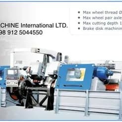 تراش CNC چرخ و محور واگن‌های ریلی
