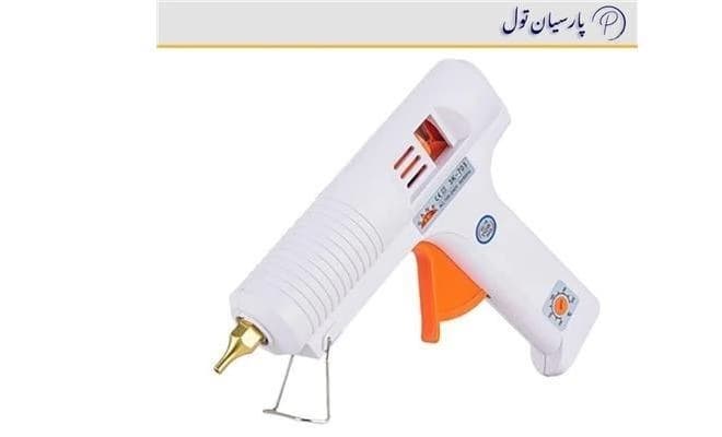 ابزارهای صافکاری PDR شامل چسب، چکش و ابزار کشش تگرگ است.
 - تصویر 1