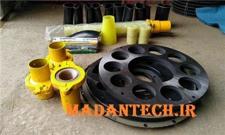 صفحات و شلنگ‌های لاستیکی مخصوص شاتکریت
 - تصویر 1