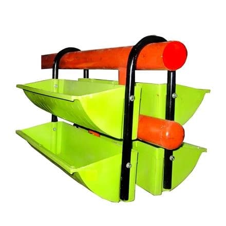 جعبه گل هیلدا مدل P-3-T، فلاور باکس مستطیل پالونی سه طبقه خورجینی
 - تصویر 1