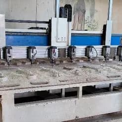 ماشین تراش CNC هشت محور تخت
