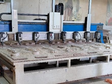 ماشین تراش CNC هشت محور تخت
 - تصویر 1