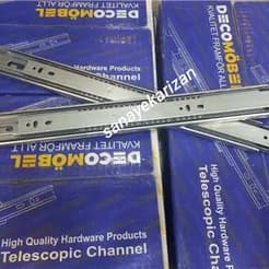 فروش انواع یراق آلات کابینت شامل ریل، لولا، مگنت و قرقره.
