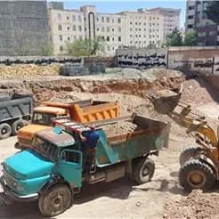 خاکبرداری و خاکریزی پروژه
