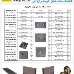 تجهیزات سنگ شکنی شامل سنگ شکن فکی، کوبیت، هیدروکن و سایر لوازم جانبی.
 - تصویر 3
