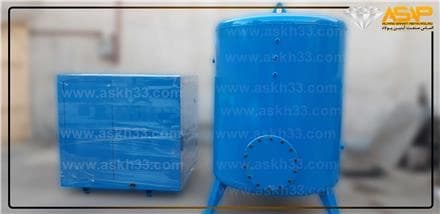 کمپرسور باد برقی اسکرو همراه با مخزن هوا
 - تصویر 1