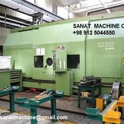 دستگاه تراش CNC سنگین، ساخت آلمان و اتریش، با طول محور C دو متر.
